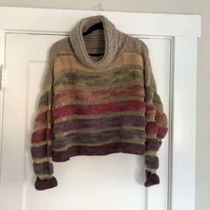 Free People Rainbow Sweater Sz S
